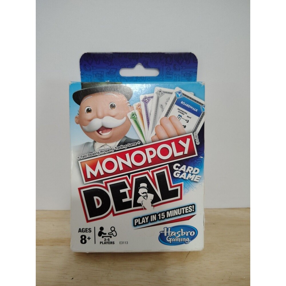 Hasbro Gaming Monopoly Deal Card Game Property Trading Card Game 2-5 Players